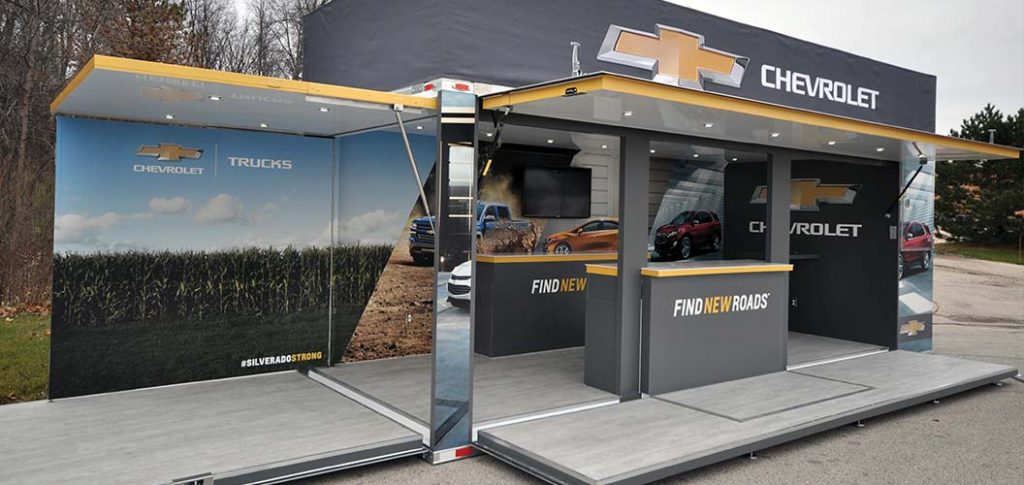 Custom Patented Experiential Drop Trailer